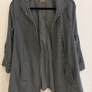 Peter Nygard Black and White dotted Jacket